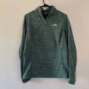 The North Face Dark Teal Fleece Half Zip Pullover